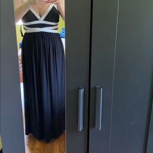 Banded maxi dress